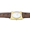 Montre Montre Jaeger Lecoultre en or jaune, diamants, bracelet cuir. 58 Facettes 29595