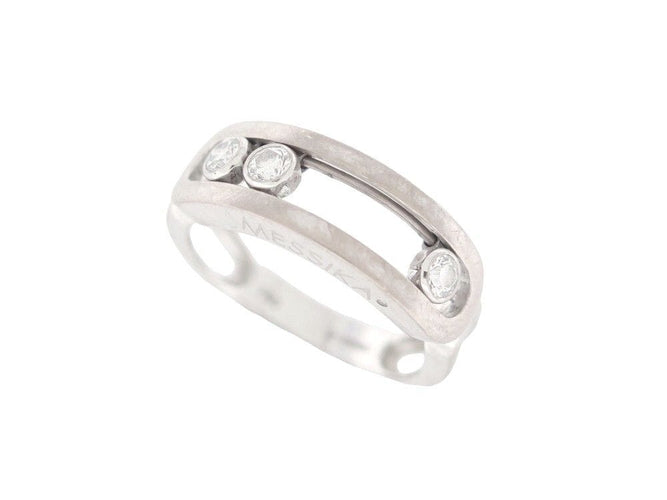 Bague 53 bague MESSIKA move classique 03998-wg 53 diamants 0.25ct or blanc 18k 58 Facettes 251827