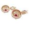Boucles d'oreilles Boucles d'oreille Boucheron, "Jeanne", or rose, diamants, saphirs roses et rubis. 58 Facettes 33404