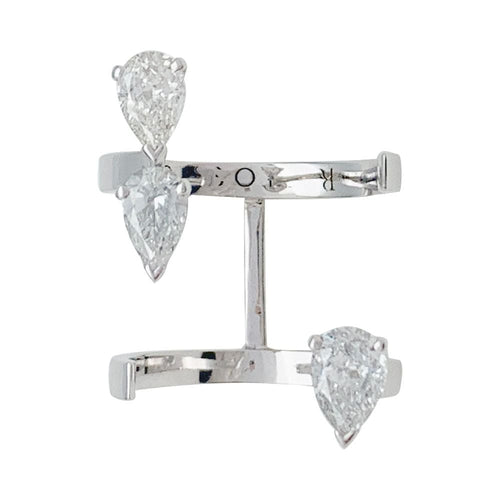 Bague 51 Bague Repossi "Serti sur vide", or blanc et diamants. 58 Facettes 31429