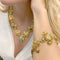 Collier Parure M. Gérard or jaune, pierres de couleur. 58 Facettes 33099