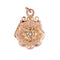 Pendentif Médaillon ancien or rose ciselé diamant 58 Facettes 19-631A