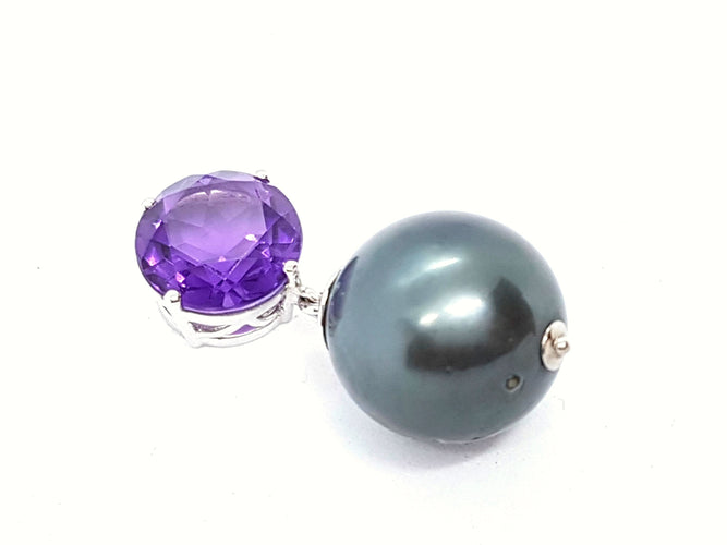 Pendentif Pendentif Or blanc Perle 58 Facettes 06231CD