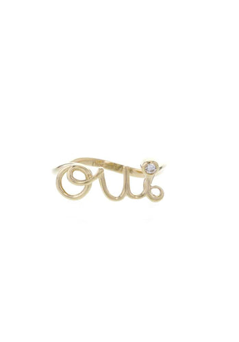 Bague 50 Bague DIOR Oui en Or Jaune 750/1000 58 Facettes 61583-57387