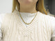 Collier parure collier + boucles d'oreilles maille grain de cafe or 18k 58 Facettes 258005