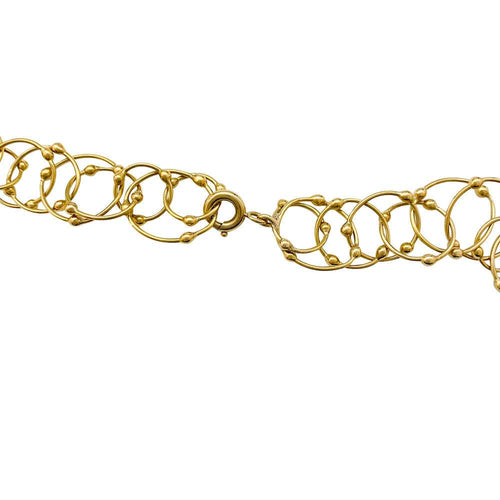 Collier Sautoir maille jaseron or jaune. 58 Facettes 31287