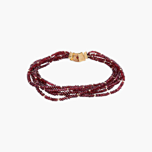 Collier Collier Grenats 58 Facettes