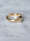 Bague Bague Jonc Solitaire vintage deux ors et diamant 58 Facettes