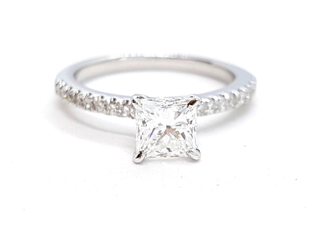 Bague 53 Bague Solitaire Or blanc Diamant 58 Facettes 578718RV