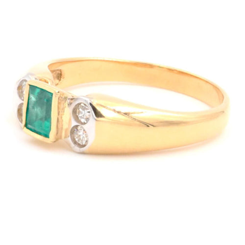 Bague 52 Bague Or jaune Emeraude 58 Facettes 1831813CN