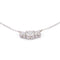 Collier Collier or gris 3 diamants 58 Facettes 0