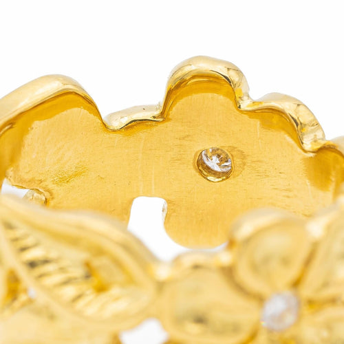 Bague 50 Bague Fleur Or jaune Diamant 58 Facettes 2675052CN