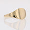 Bague 54 Bague plate or jaune 58 Facettes 15-222C