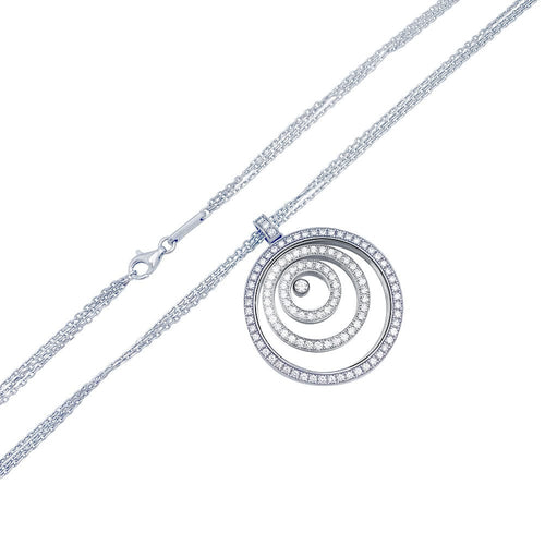 Collier Collier Chopard, "Happy Spirit", or blanc, diamants. 58 Facettes 33350
