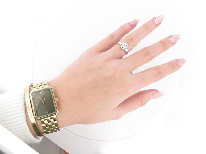 Bague 50 bague CHANEL trefle diamant solitaire 0.15ct en or blanc t50 58 Facettes 245161