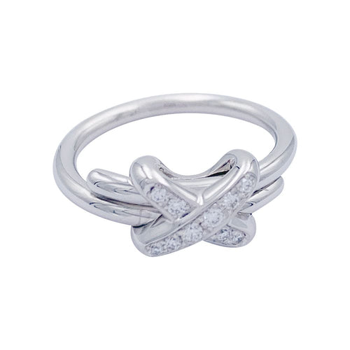 Bague 49 Bague Chaumet, "Jeux de Liens", or blanc, diamants. 58 Facettes 33392