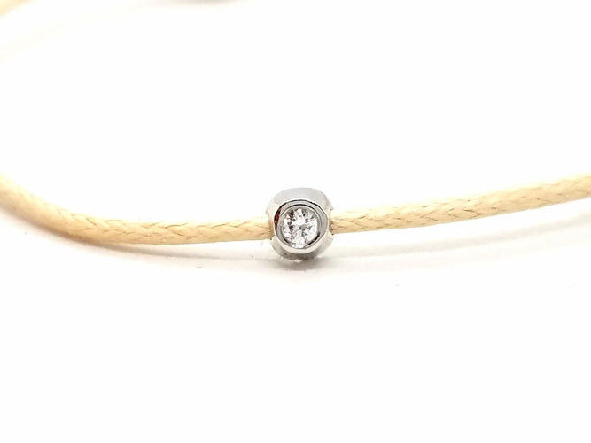 Bracelet Bracelet Cordon Or rose Diamant 58 Facettes 578852RV