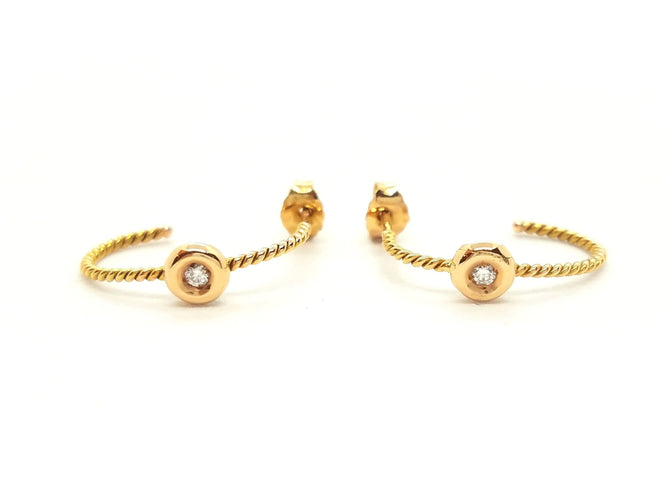 Boucles d'oreilles Boucles d'oreilles Or rose Diamant 58 Facettes 579275RV