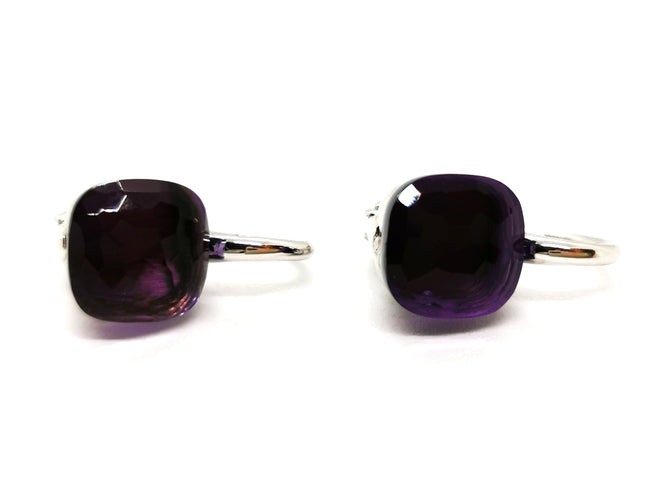 Boucles d'oreilles Pomellato Boucles d'oreilles Nudo Or blanc Améthyste 58 Facettes 1529941CN