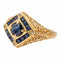 Bague 53 Bague Chevalière Or jaune Saphir 58 Facettes 2360844CN