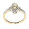 Bague 56 Charm Art Déco de Bague Vintage : platine, or jaune et diamants 58 Facettes 23360-0335