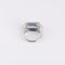 Bague Bague or gris aigue marine et diamants 58 Facettes