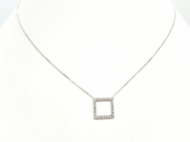 Collier Collier Or blanc Diamant 58 Facettes 579211RV