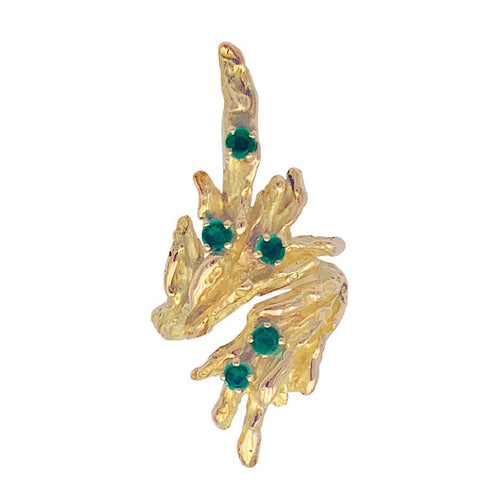 Bague 50 Bague Chaumet or jaune, émeraudes. 58 Facettes 32920