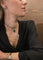 Pendentif Collier pendentif Bulgari Monete Constantinus Coin dentelle noire en or jaune 58 Facettes