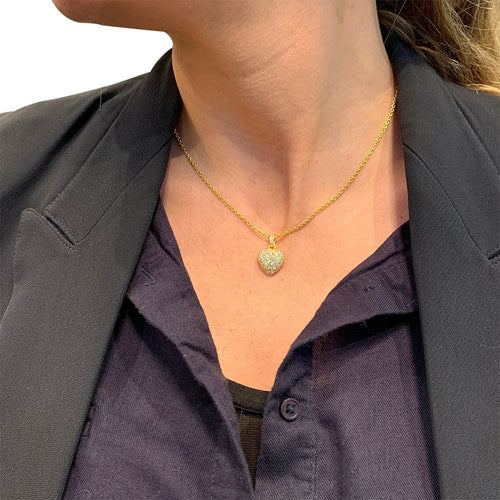 Collier Collier Cartier, "Coeur", or jaune, diamants. 58 Facettes 31312