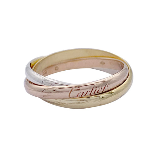 Bague 59 Bague Cartier, Trinity, trois ors, petit modèle. 58 Facettes 32474
