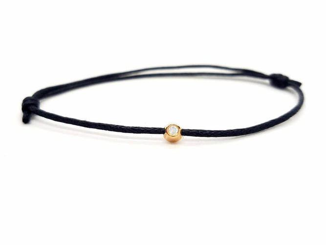 Bracelet Bracelet Cordon Or rose Diamant 58 Facettes 578859RV