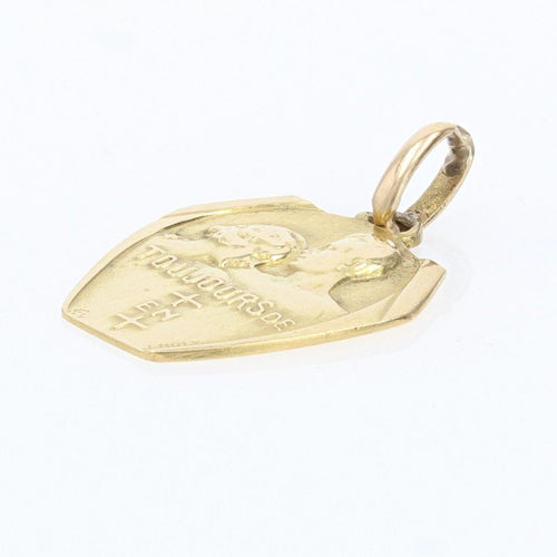 Pendentif Médaille Toujours de + en + en or 58 Facettes CVP23
