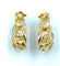 Boucles d'oreilles CARTIER. Boucles d'oreilles Or jaune Diamants Collection Bergame 58 Facettes