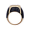 Bague 52 Bague Boucheron, "Chevalière", or jaune, bois et diamants. 58 Facettes 33173