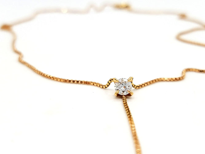 Collier Collier Or rose Diamant 58 Facettes 578809RV