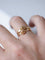 Bague Bague ancienne fleurs et boules en or 18Kt 58 Facettes