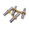 Boutons de manchette Boutons de manchette Cartier 3 ors, bâtonnets interchangeables. 58 Facettes 32216