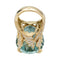 Bague 53 Bague Christian Dior, "Miss Dior", en or jaune, béryl vert et diamants. 58 Facettes 31775