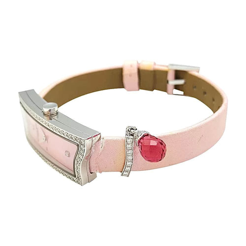 Montre Montre Chaumet "Frisson" en or blanc, diamants, nacre et tourmaline. 58 Facettes 30621