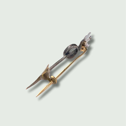 Broche Petite broche début SXX en or 18 carats et perles 58 Facettes Q981A