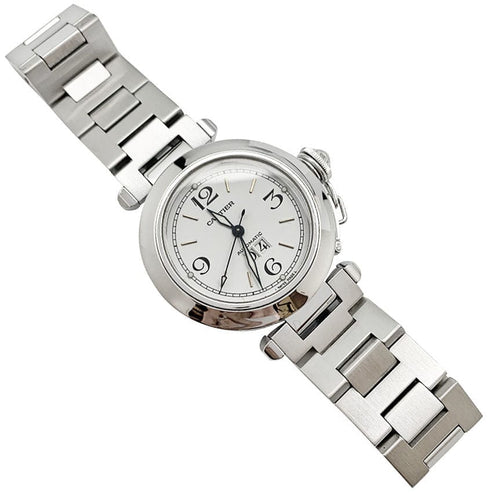 Montre Montre Cartier, "Pasha", en acier sur acier. 58 Facettes 31999