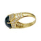 Bague 54 Bague saphir en or jaune et diamants. 58 Facettes 30727