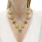 Collier Parure M. Gérard or jaune, pierres de couleur. 58 Facettes 33099