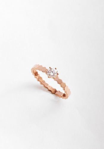 Bague 52 Bague CHAUMET Bee my Love Or Rose 750/1000 58 Facettes 63967-60334