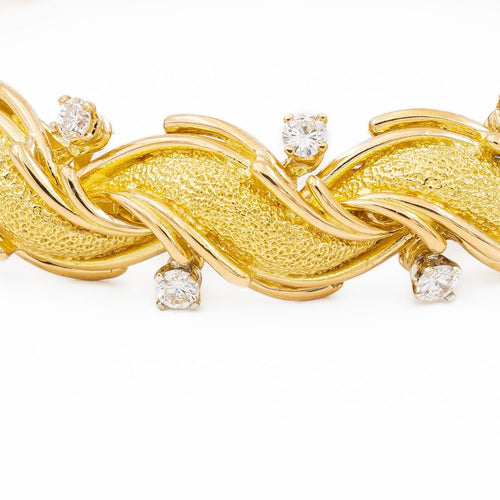 Bracelet Bracelet Semi-Rigide Or jaune Diamant 58 Facettes 2041092CN