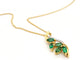 Collier Collier Chaîne + pendentif Or jaune Emeraude 58 Facettes 06591CD