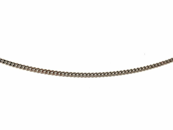 Collier Collier Maille gourmette Or blanc 58 Facettes 1639541CN