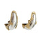 Boucles d'oreilles Clips d'oreilles A.Reza or blanc et jaune. 58 Facettes 30724