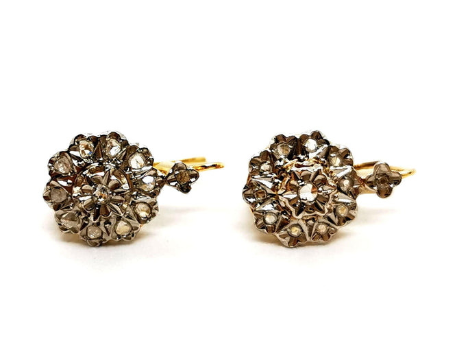 Boucles d'oreilles Boucles d'oreilles Art déco Or jaune Diamant 58 Facettes 1292310CN